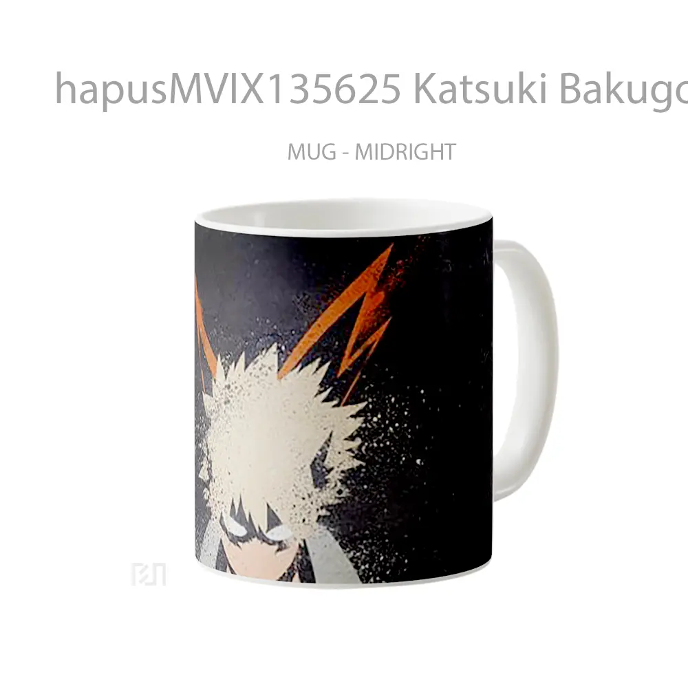 Mug Katsuki Bakugou My Hero Academy Gelas Keramik Unik - All-side / Desain