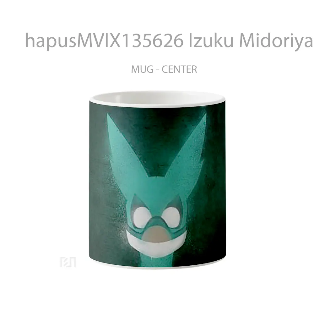 Mug Izuku Midoriya Deku My Hero Academy Gelas Keramik Unik