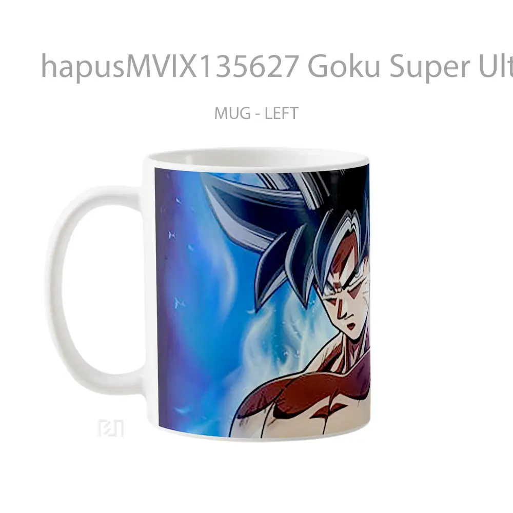 Mug Goku Super Ultra Instinct Dragon Ball Cangkir Anime - All-side / Desain