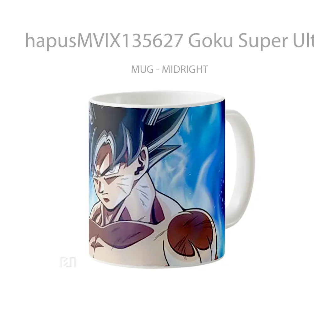 Mug Goku Super Ultra Instinct Dragon Ball Cangkir Anime - All-side / Desain