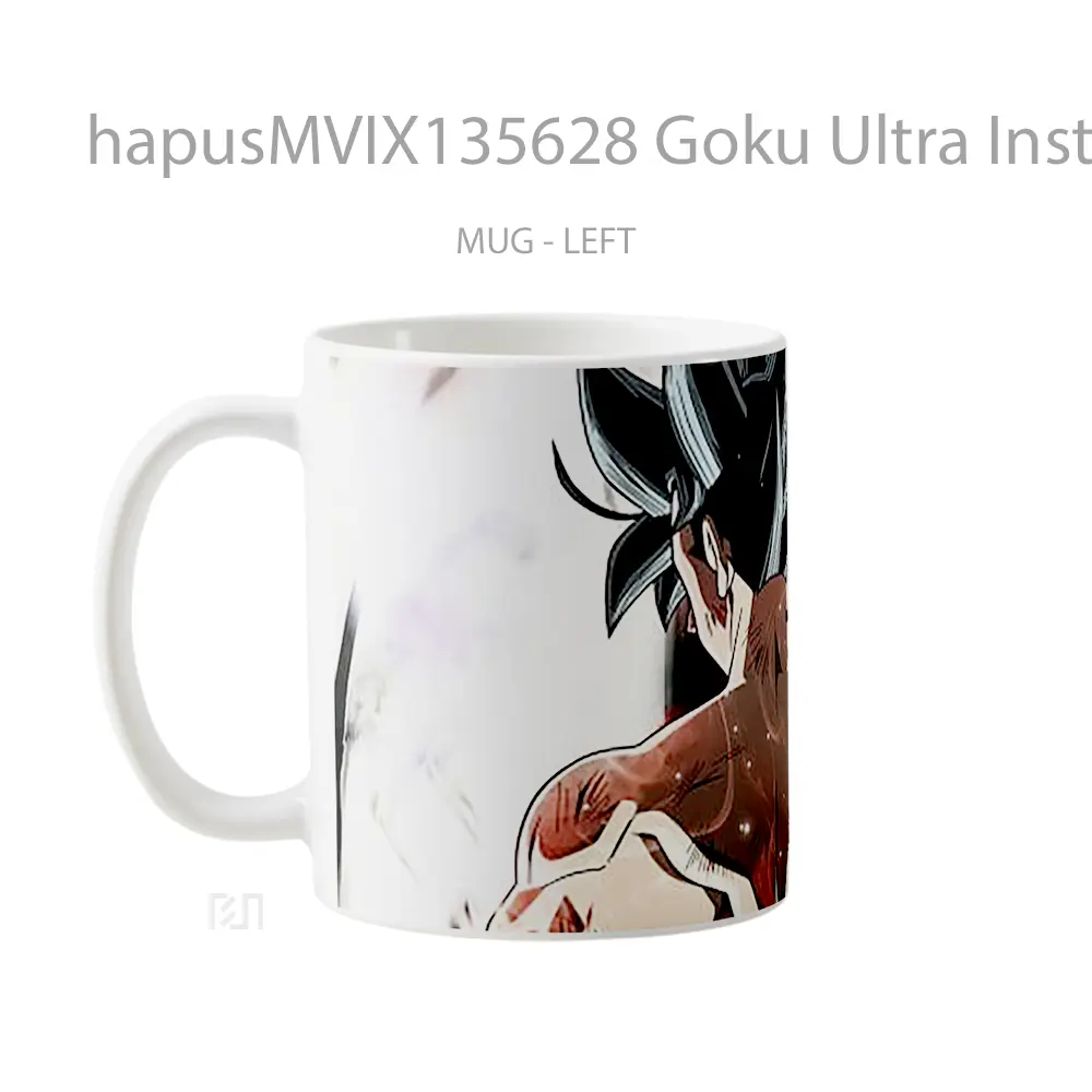 Mug Goku Ultra Instinct Dragon Ball Super Cangkir Anime - All-side / Desain