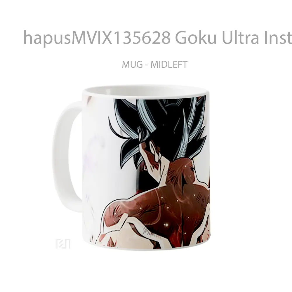Mug Goku Ultra Instinct Dragon Ball Super Cangkir Anime - All-side / Desain