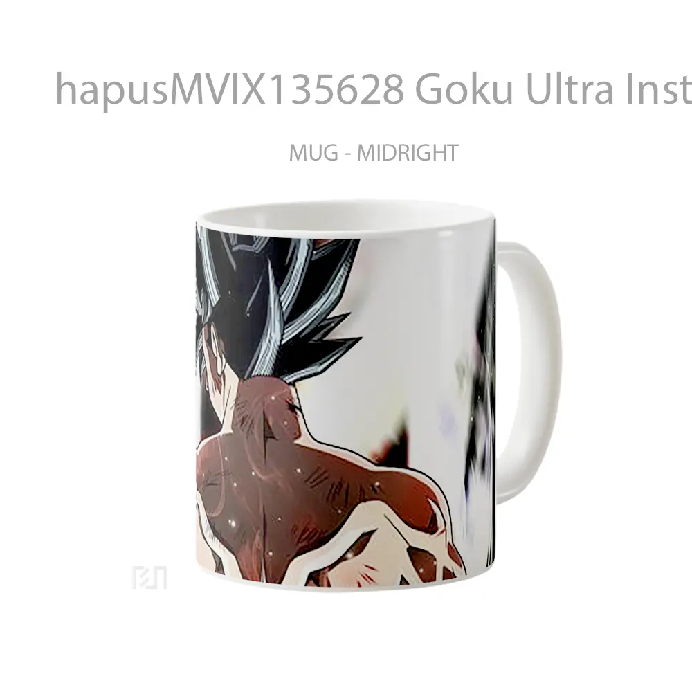 Mug Goku Ultra Instinct Dragon Ball Super Cangkir Anime - All-side / Desain