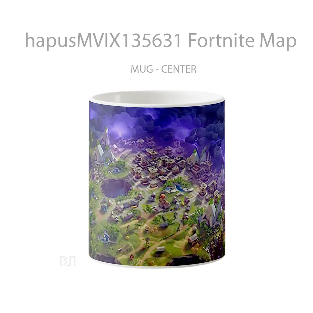 Mug Fortnite Map Cangkir Gamer