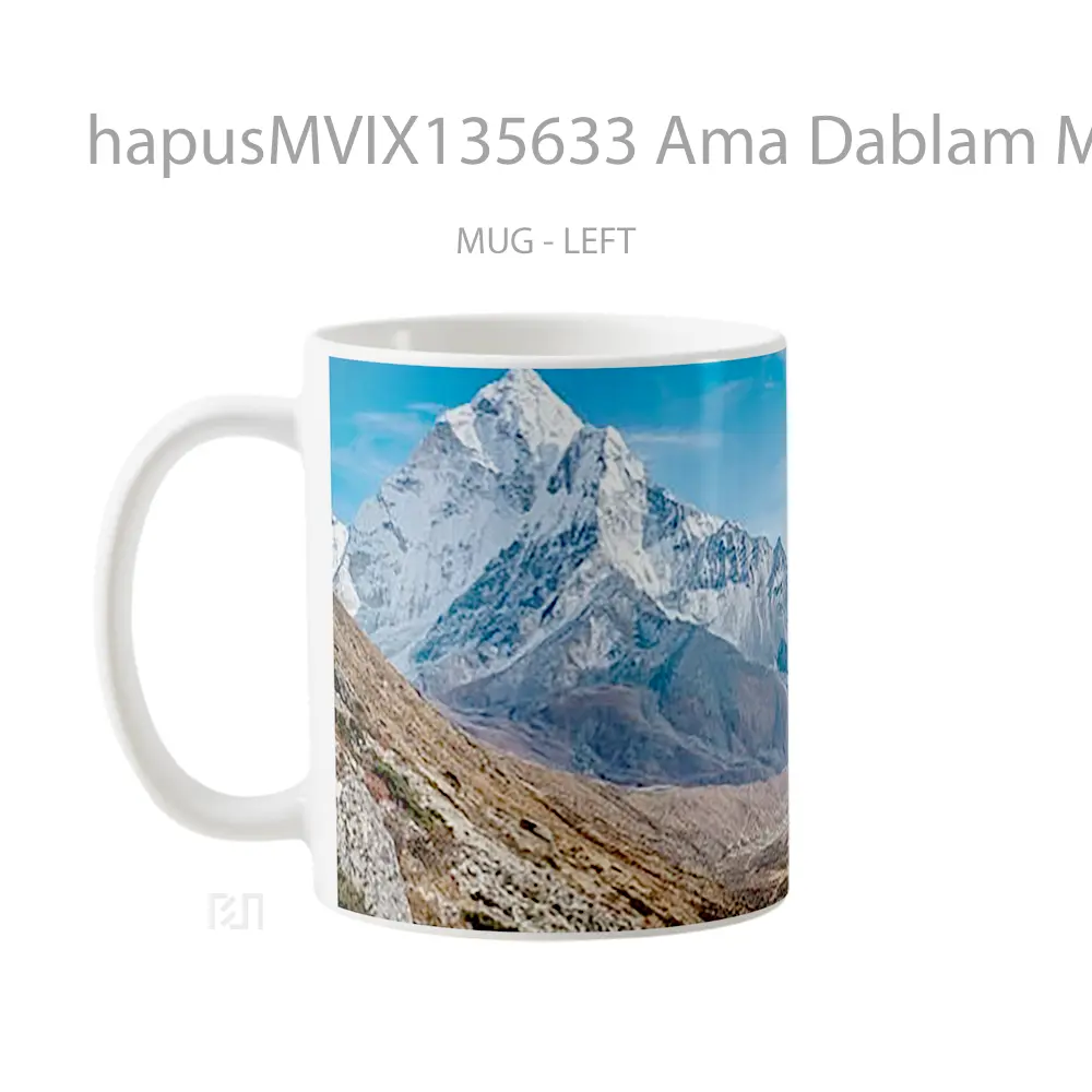 Mug Ama Dablam Mountains In The Himalayas Gelas Pemandangan Alam - All-side / Desain
