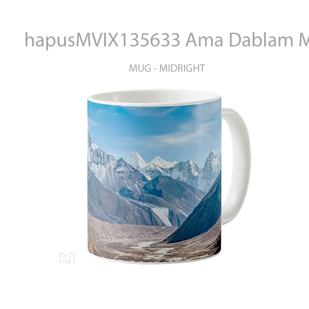Mug Ama Dablam Mountains In The Himalayas Gelas Pemandangan Alam - All-side / Desain