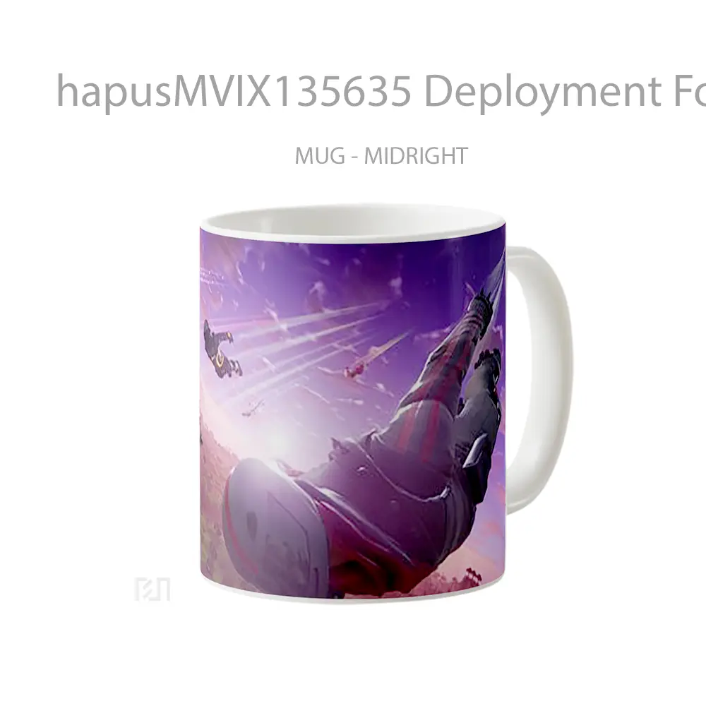 Mug Deployment Fortnite Cangkir Gamer - All-side / Desain