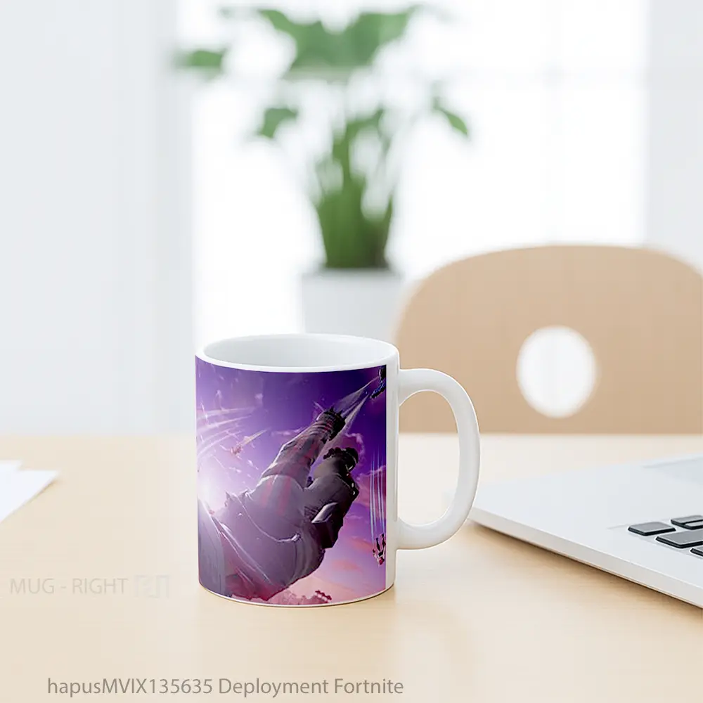 Mug Deployment Fortnite Cangkir Gamer - All-side / Desain