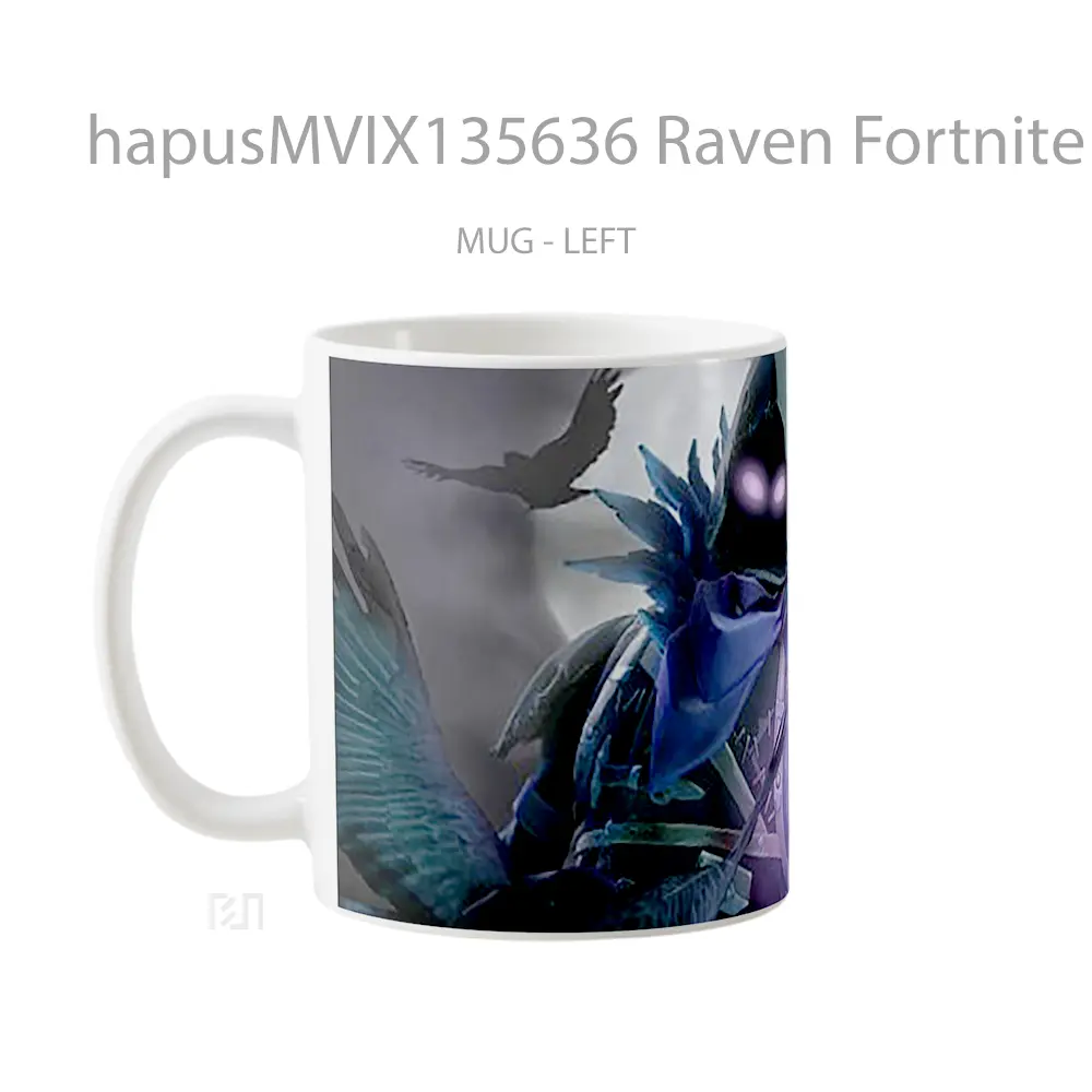 Mug Raven Fortnite Battle Royale Cangkir Gamer - All-side / Desain