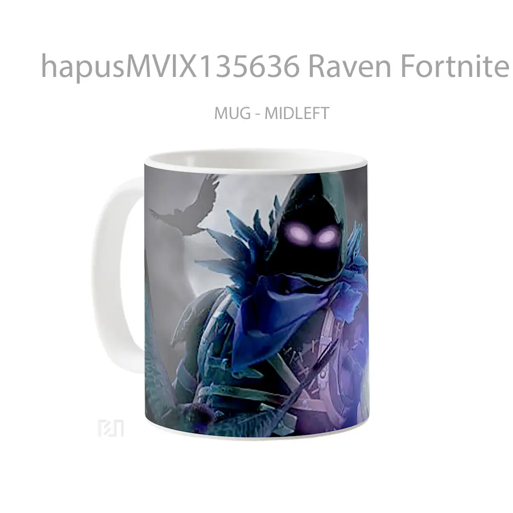 Mug Raven Fortnite Battle Royale Cangkir Gamer - All-side / Desain