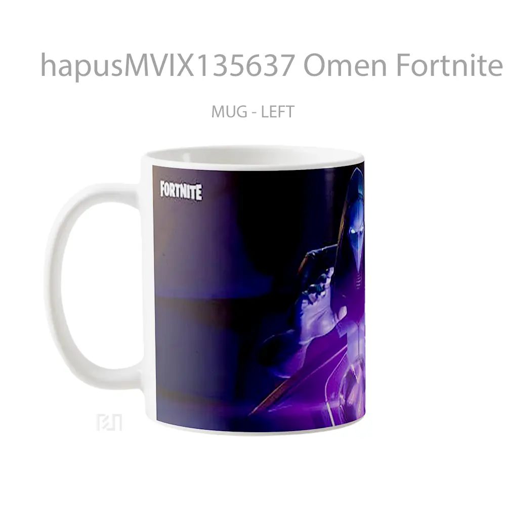 Mug Omen Fortnite Battle Royale Cangkir Gamer - All-side / Desain