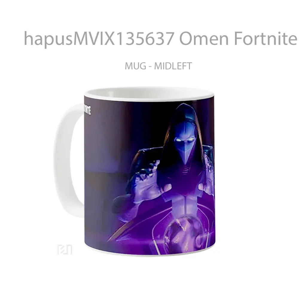 Mug Omen Fortnite Battle Royale Cangkir Gamer - All-side / Desain