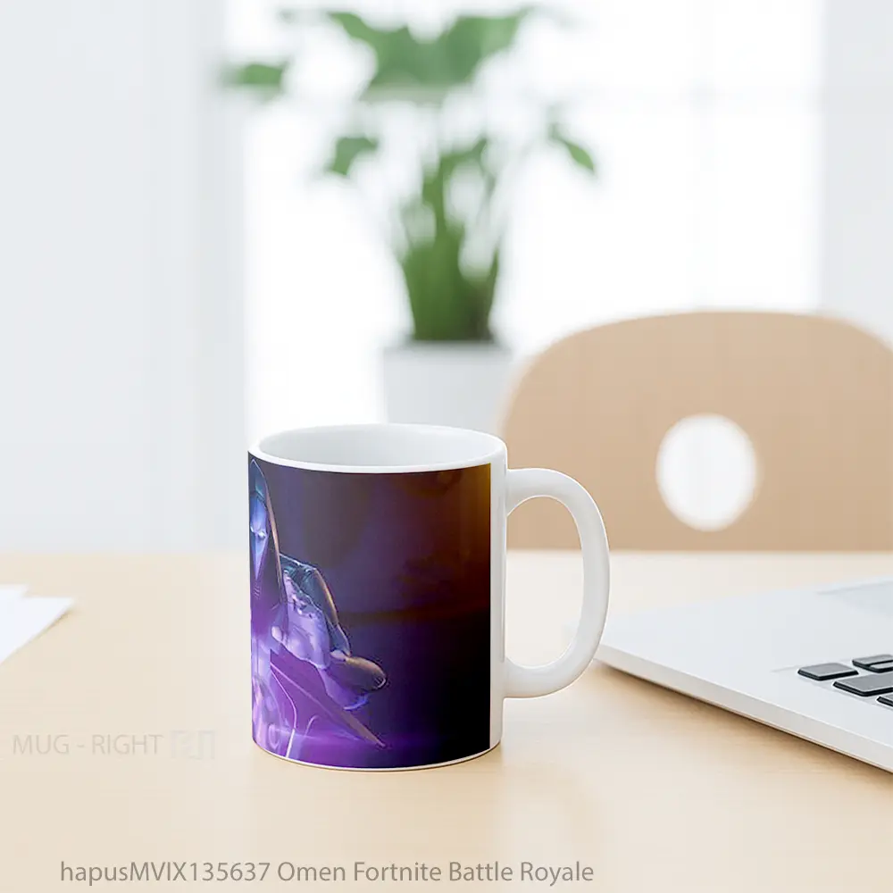 Mug Omen Fortnite Battle Royale Cangkir Gamer - All-side / Desain