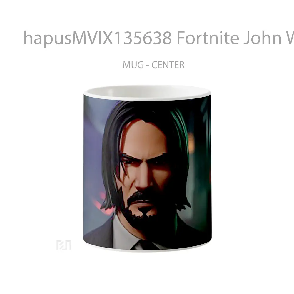 Mug Keramik Premium SNI - Mug Fortnite John Wick V1 Cangkir Gamer