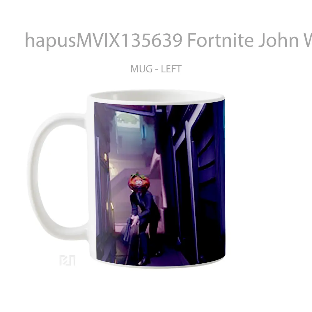 Mug Fortnite John Wick V2 Cangkir Gamer - All-side / Desain