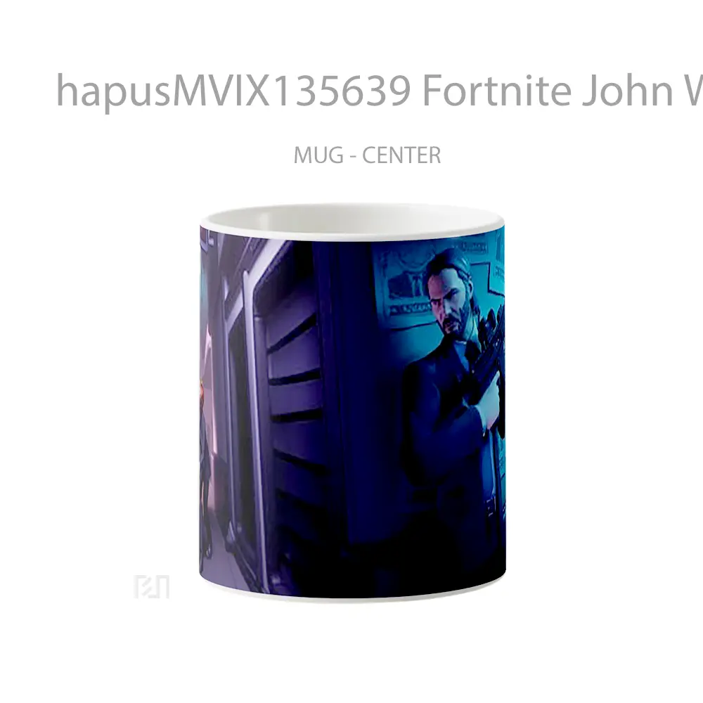 Mug Fortnite John Wick V2 Cangkir Gamer