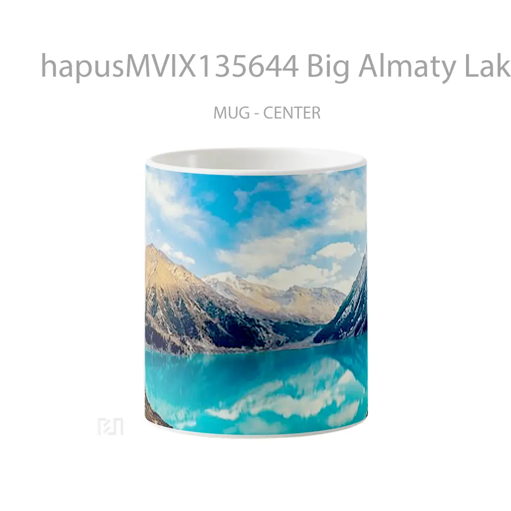 Mug Big Almaty Lake Gelas Pemandangan Alam