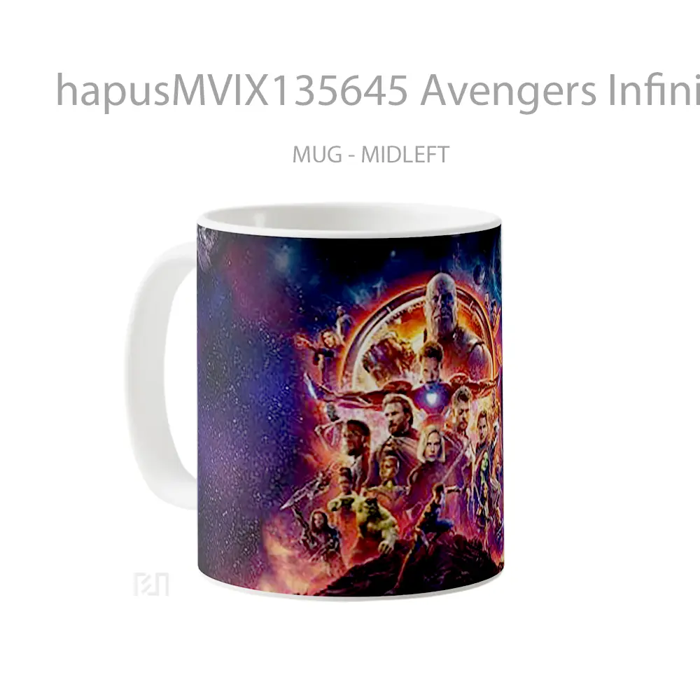Mug Avengers Infinity War Gelas Superhero - All-side / Desain