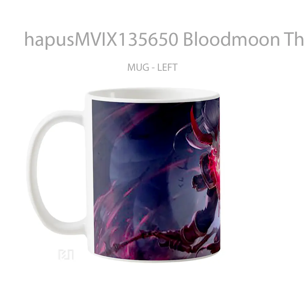 Mug Bloodmoon Thresh League Of Legends Cangkir Gamer - All-side / Desain