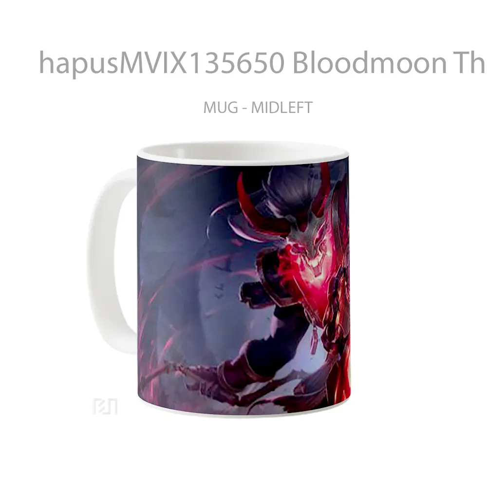 Mug Bloodmoon Thresh League Of Legends Cangkir Gamer - All-side / Desain