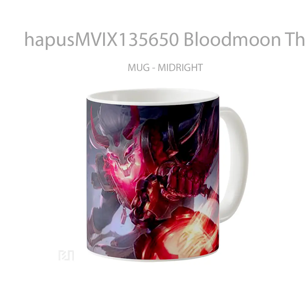 Mug Bloodmoon Thresh League Of Legends Cangkir Gamer - All-side / Desain