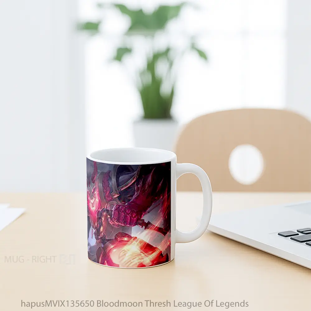 Mug Bloodmoon Thresh League Of Legends Cangkir Gamer - All-side / Desain