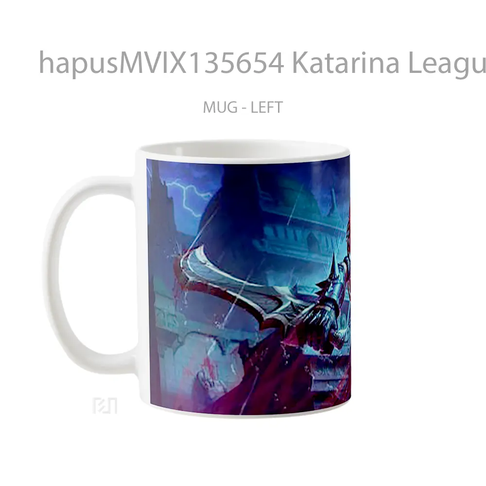 Mug Katarina League Of Legends V2 Cangkir Gamer - All-side / Desain