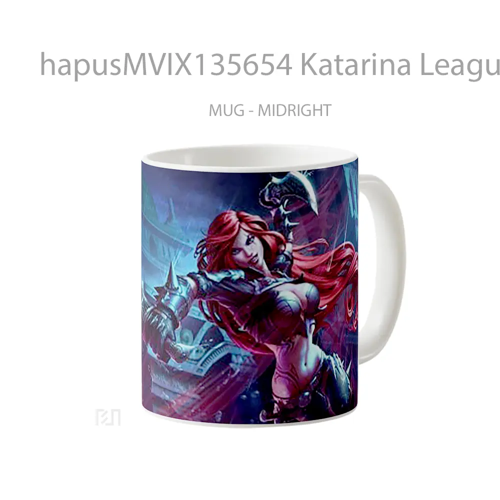 Mug Katarina League Of Legends V2 Cangkir Gamer - All-side / Desain
