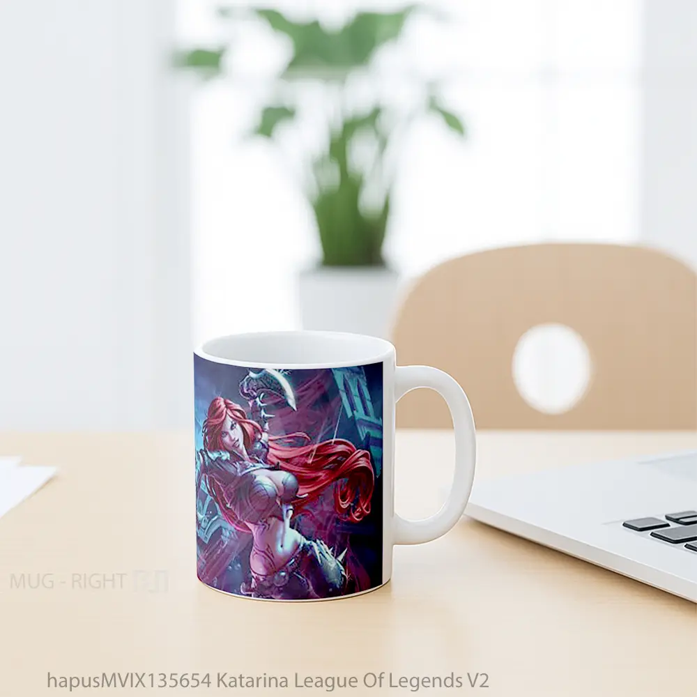 Mug Katarina League Of Legends V2 Cangkir Gamer - All-side / Desain