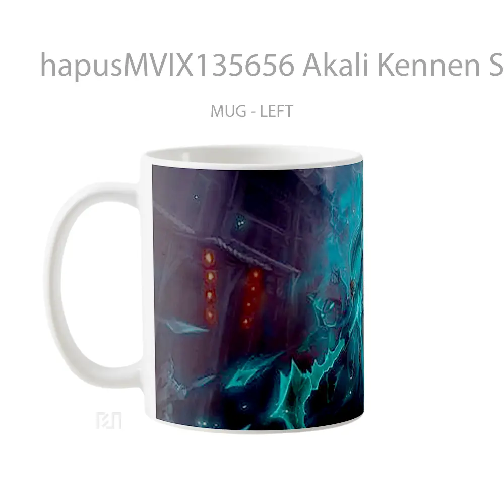 Mug Akali Kennen Shen League Of Legends Cangkir Gamer - All-side / Desain