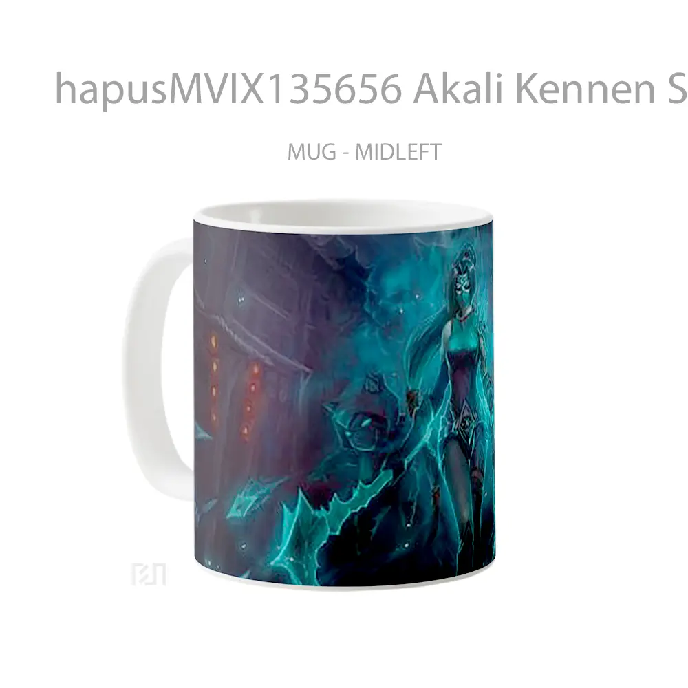 Mug Akali Kennen Shen League Of Legends Cangkir Gamer - All-side / Desain