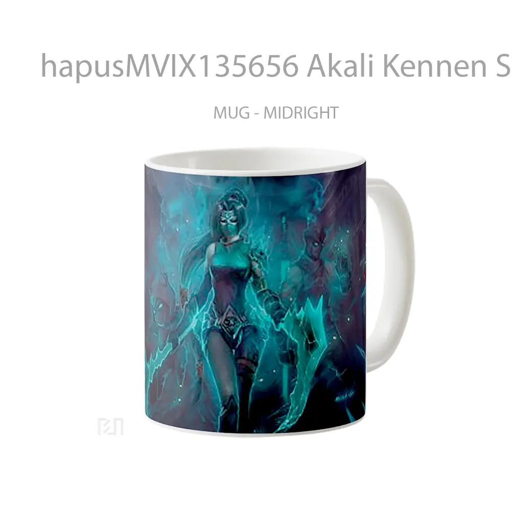 Mug Akali Kennen Shen League Of Legends Cangkir Gamer - All-side / Desain