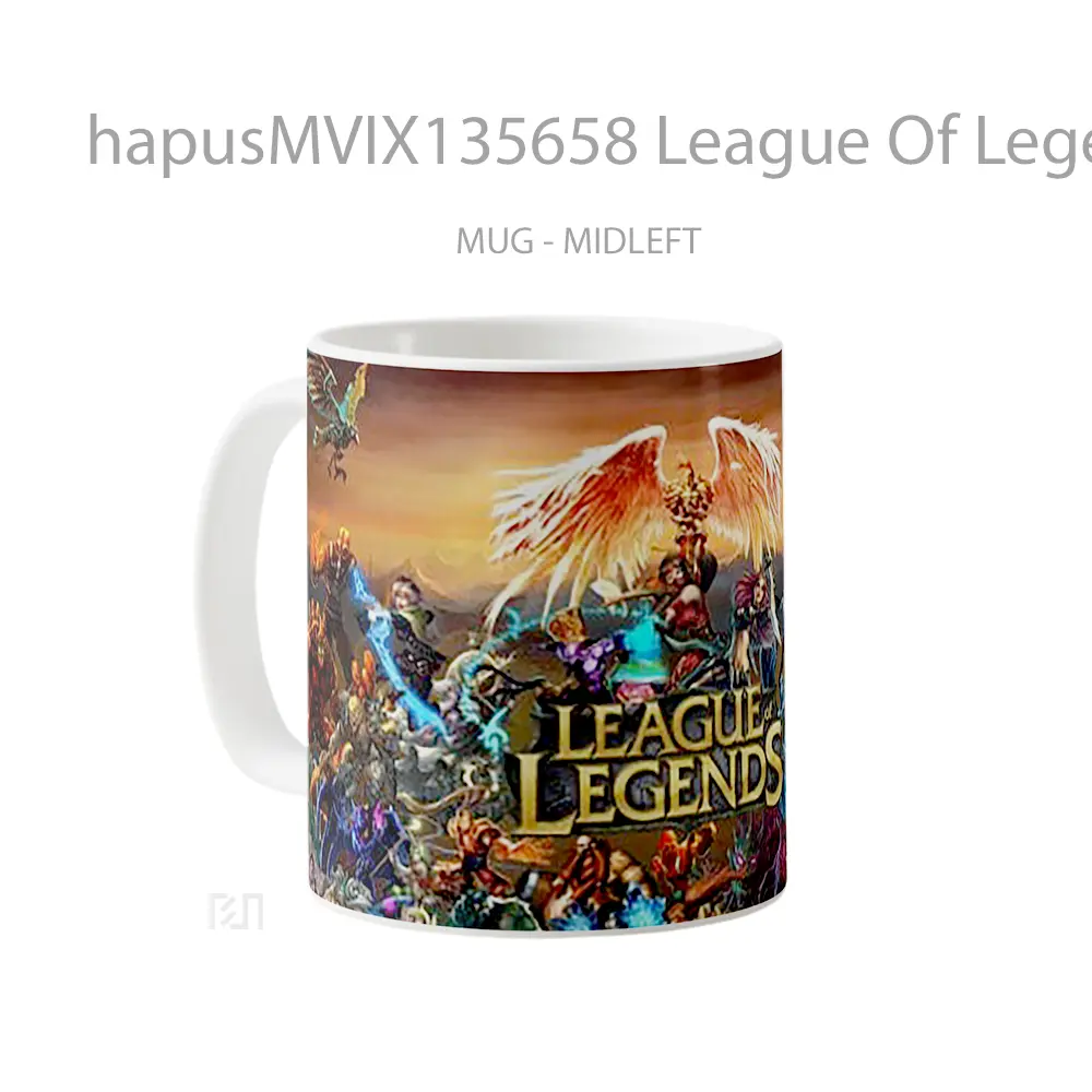 Mug League Of Legends Characters Poster V1 Cangkir Gamer - All-side / Desain
