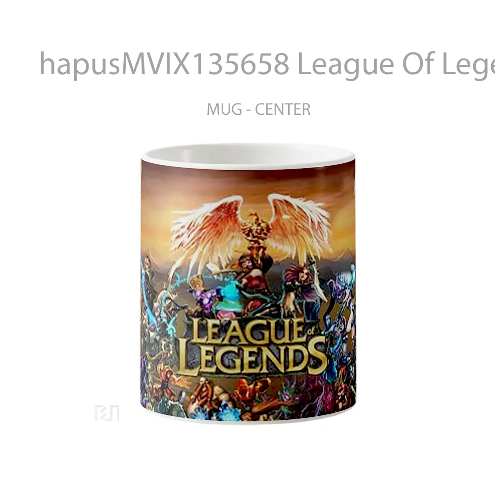 Mug Keramik Premium SNI - Mug League Of Legends Characters Poster V1 Cangkir Gamer