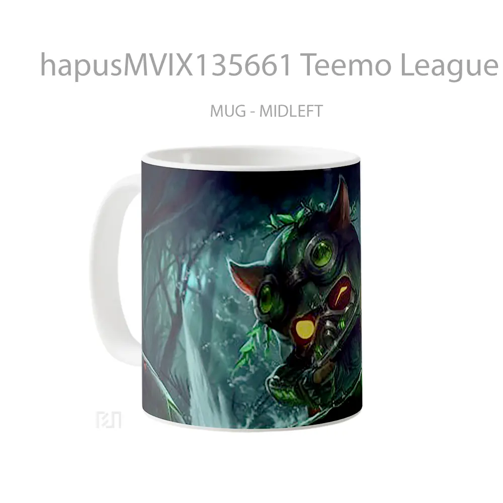 Mug Teemo League Of Legends Cangkir Gamer - All-side / Desain