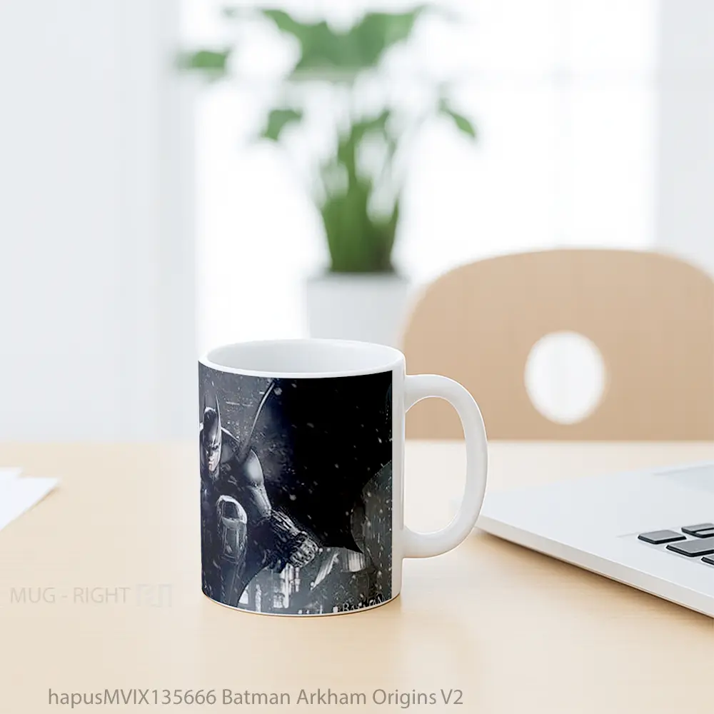 Mug Batman Arkham Origins V2 Gelas Superhero - All-side / Desain