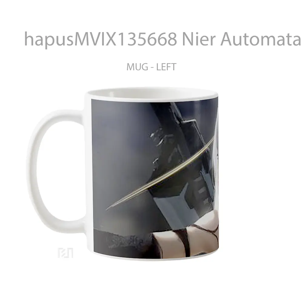 Mug Nier Automata V1 Cangkir Gamer - All-side / Desain