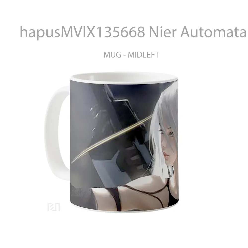 Mug Nier Automata V1 Cangkir Gamer - All-side / Desain