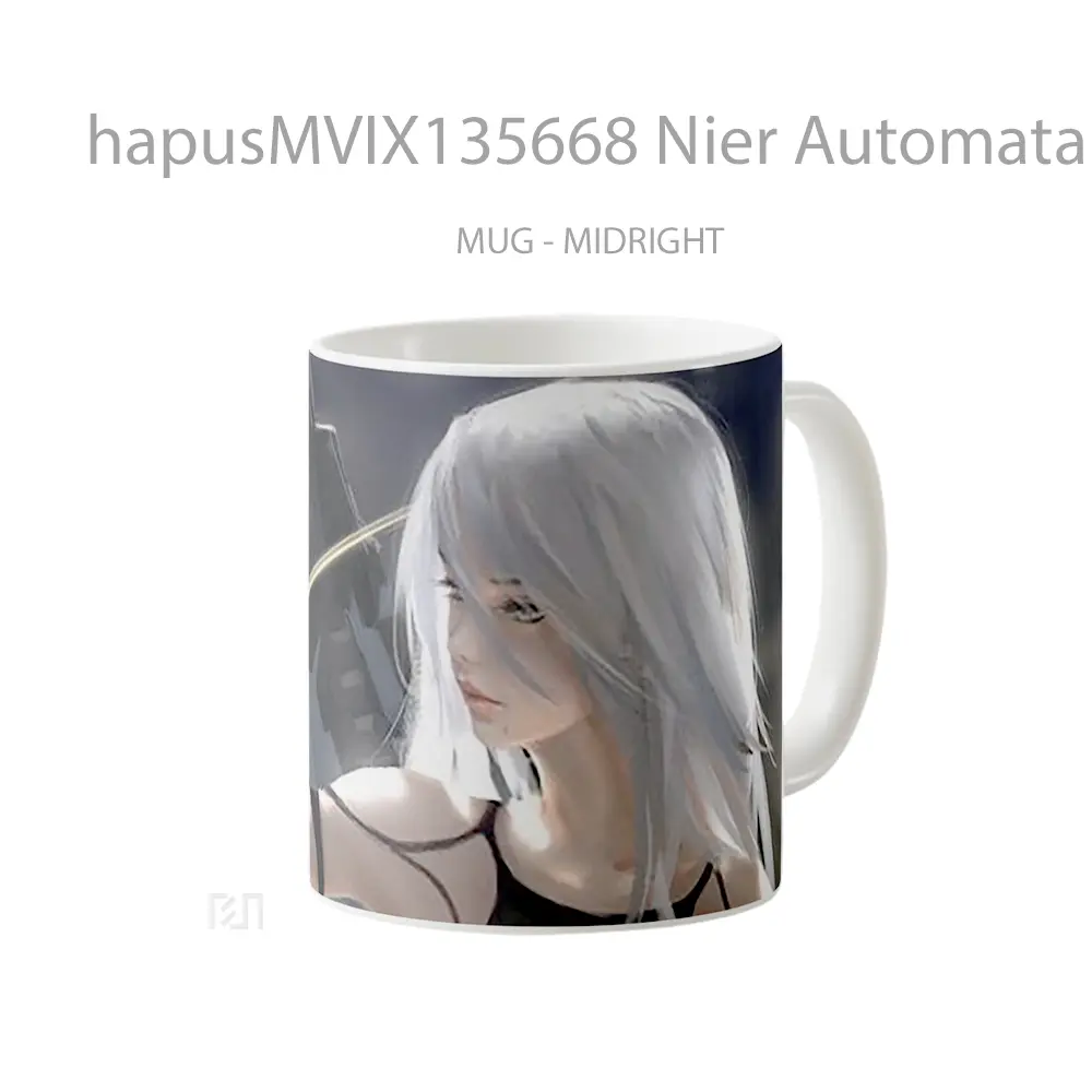 Mug Nier Automata V1 Cangkir Gamer - All-side / Desain