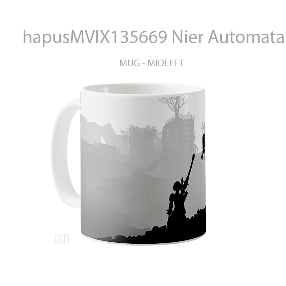 Mug Nier Automata V2 Cangkir Gamer - All-side / Desain