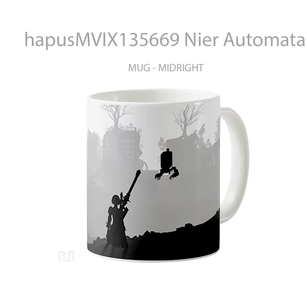 Mug Nier Automata V2 Cangkir Gamer - All-side / Desain