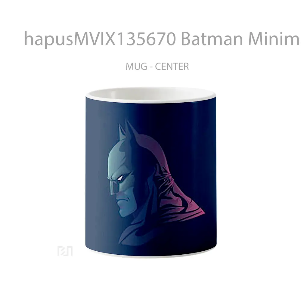 Mug Batman Minimalist Gelas Superhero