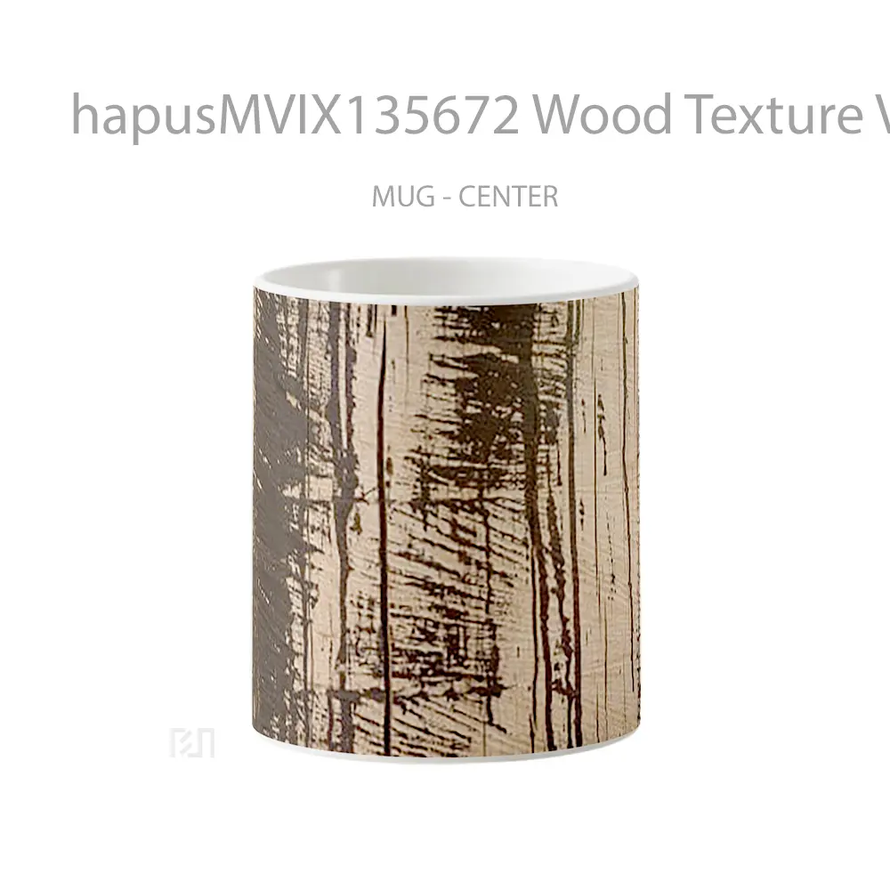 Mug Wood Texture V2 Gelas Keramik Unik