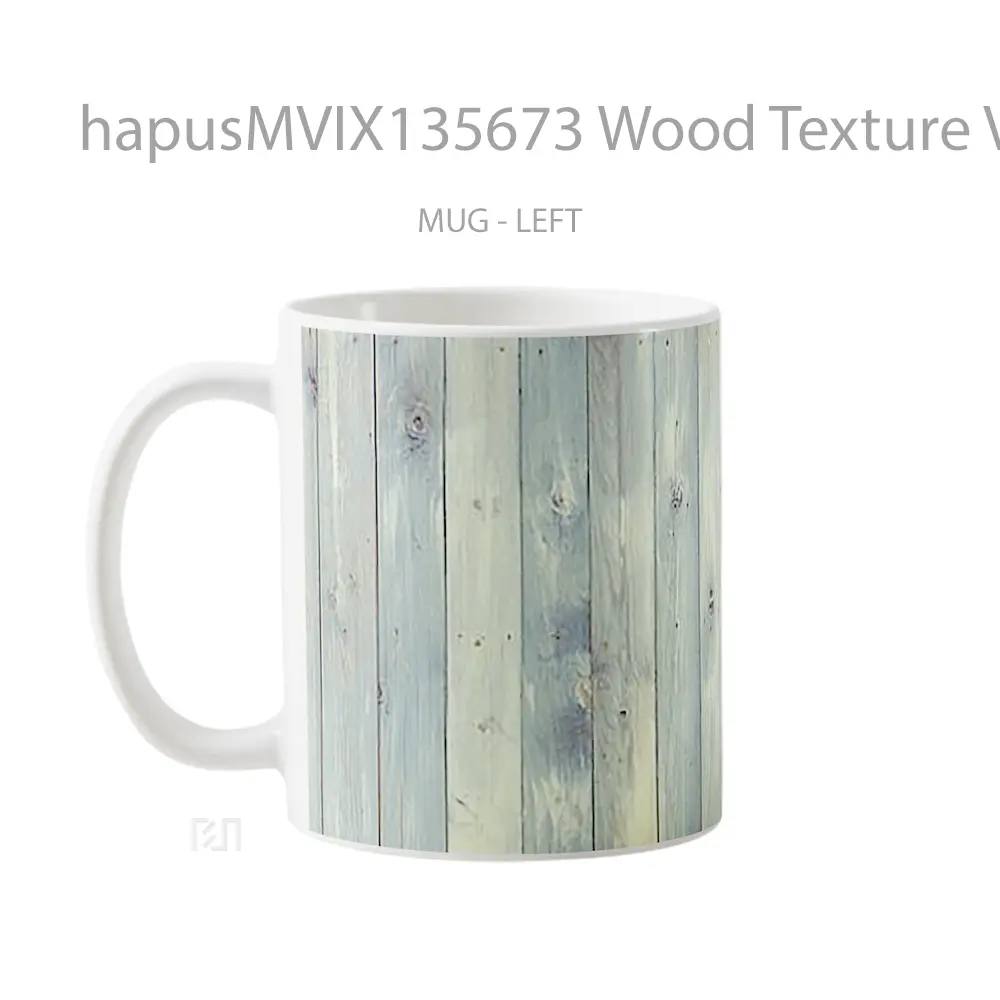 Mug Wood Texture V3 Gelas Keramik Unik - All-side / Desain