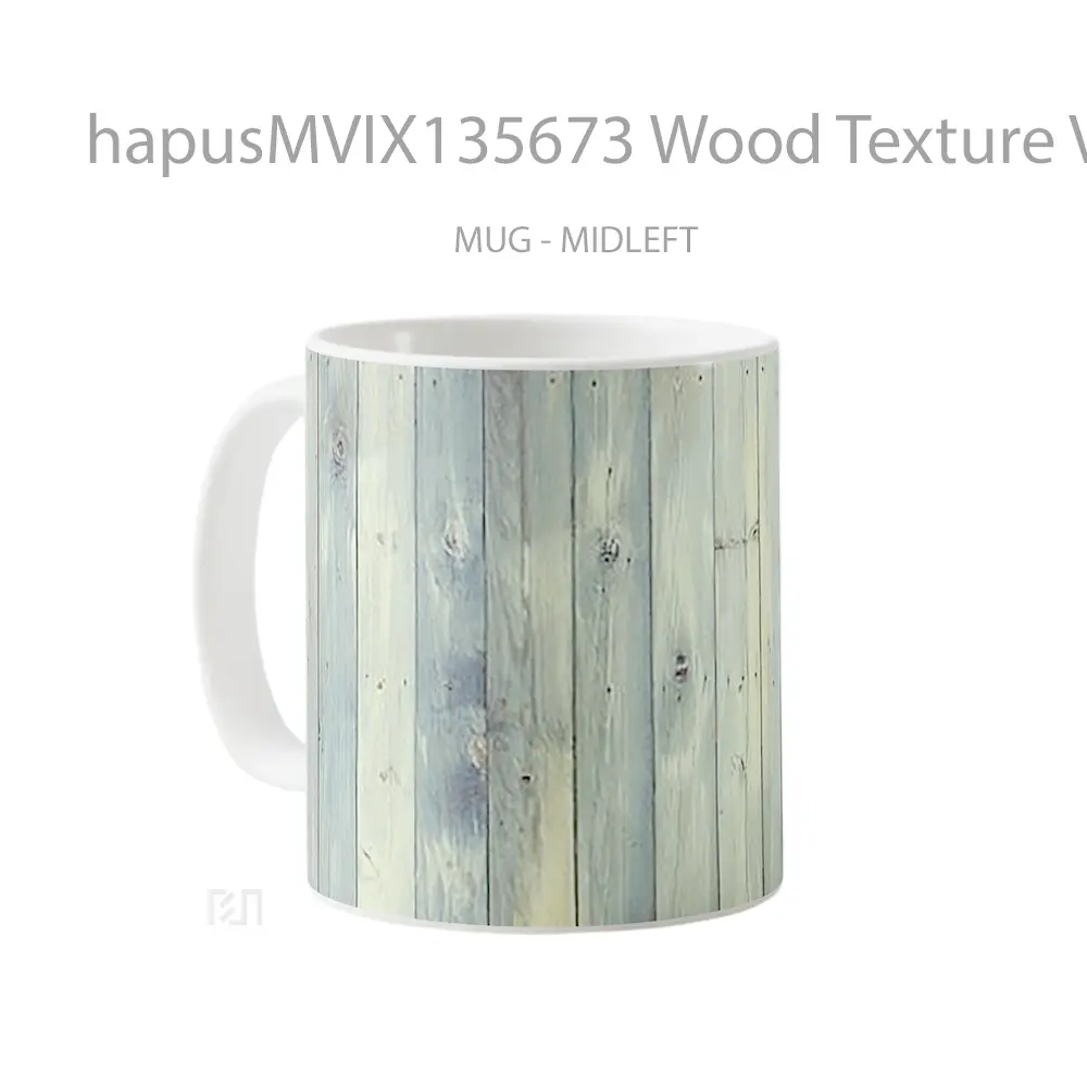Mug Wood Texture V3 Gelas Keramik Unik - All-side / Desain
