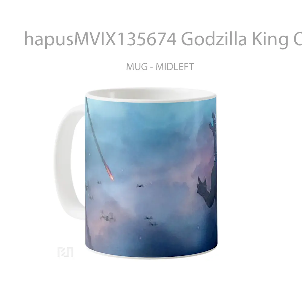 Mug Godzilla King Of The Monsters Gelas Keramik Unik - All-side / Desain