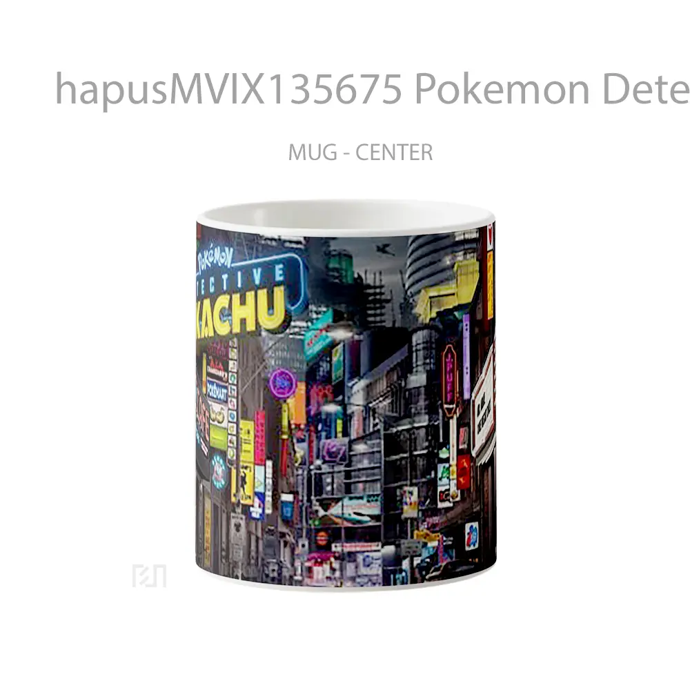 Mug Pokemon Detective Pikachu V1 Cangkir Anime