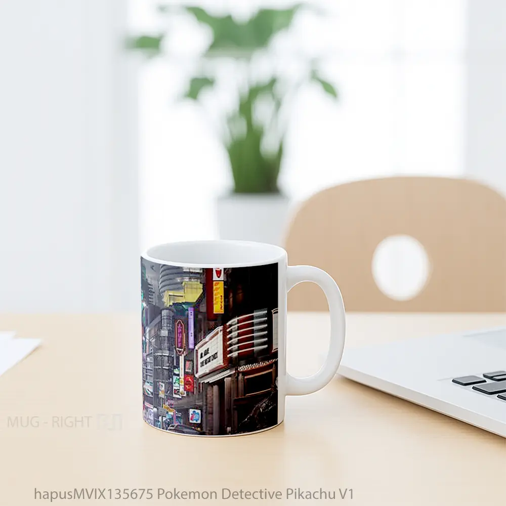 Mug Pokemon Detective Pikachu V1 Cangkir Anime - All-side / Desain