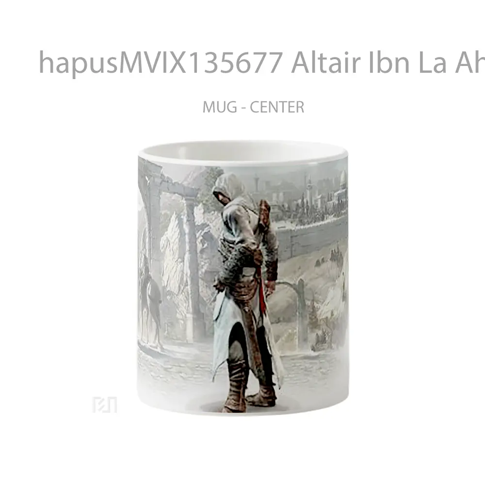 Mug Altair Ibn La Ahad In Assassin S Creed Gelas Keramik Unik