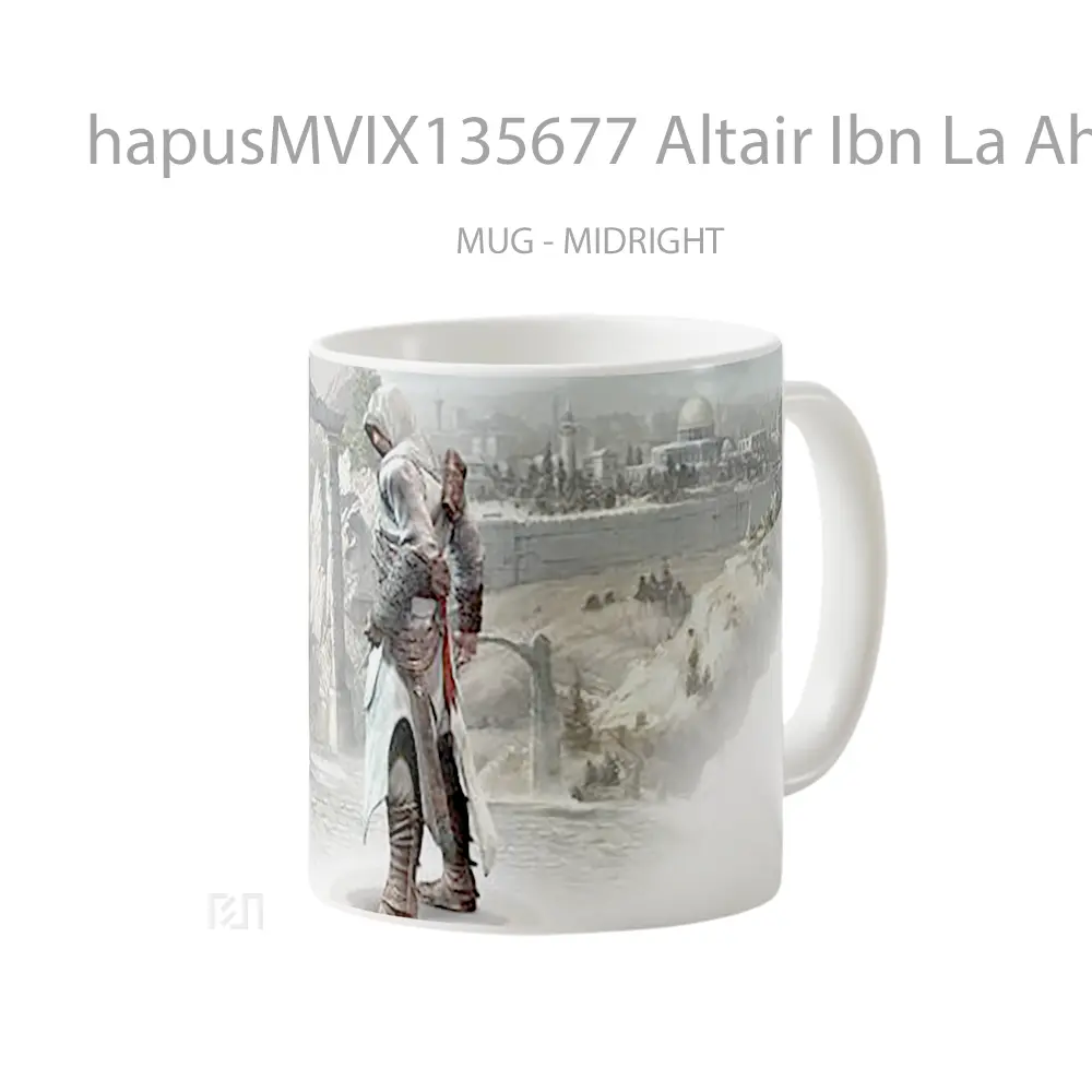 Mug Altair Ibn La Ahad In Assassin S Creed Gelas Keramik Unik - All-side / Desain